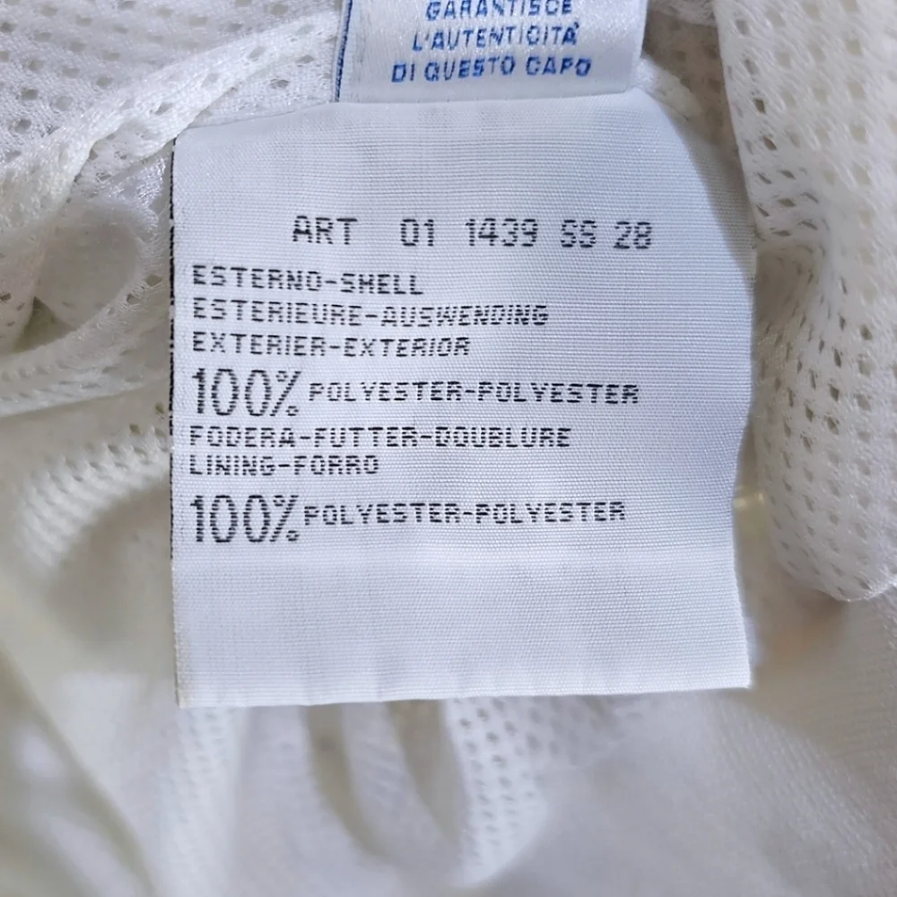 North Sails Zip Front Polka Dot Jacket White Black Size Medium Nautical Sailing
